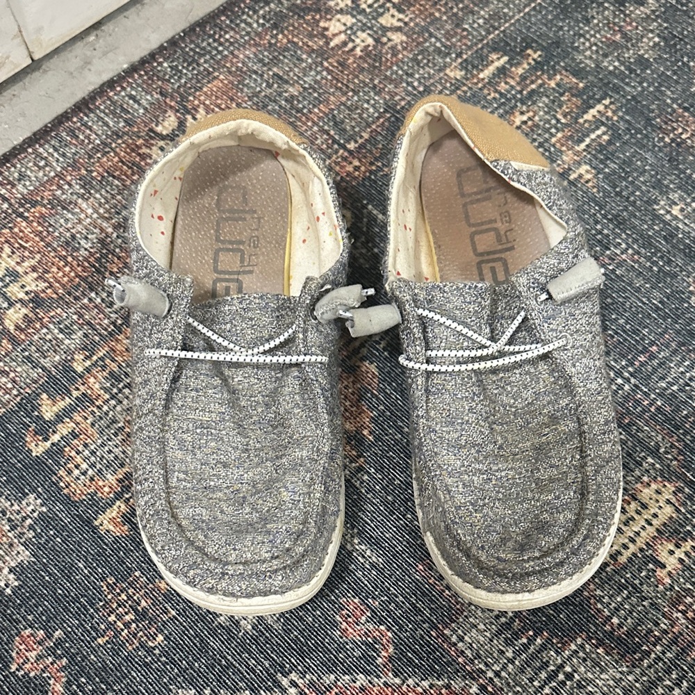 Hey Dude Textured Gray Slip-On Shoes